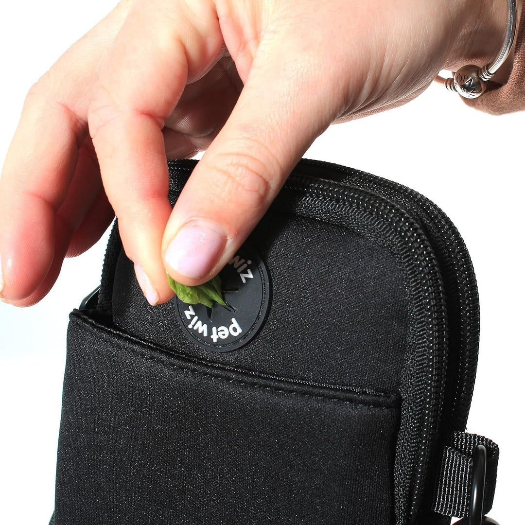 pet wiz Hundetasche mit abnehmbarem und verstellbarem Gurt (schlanke und leichte Hundetasche), Schla