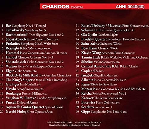 Landmarks - 40 Years of Chandos, Audio-CD