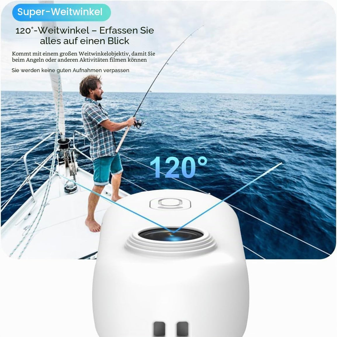 Winnes Mini Action Cam WiFi Sport Zoll Kamera HD 1080P Weitwinkel 120° IP68 Wasserdicht 30 Meter Vid