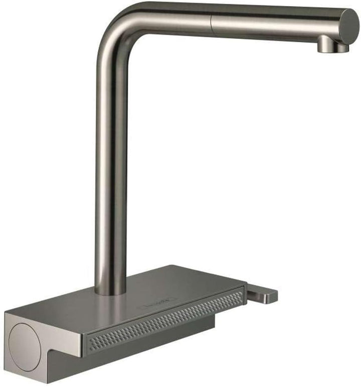 hansgrohe 73830800 Aquno Select M81 250, Ausziehauslauf, 2jet, sBox Edelstahl Finish Einhebel-Küchen