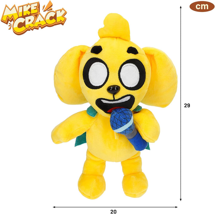 COLORBABY Mikecrack 85423 Plüschtier Mike Hund mit Musik, Aufnahme und Sprachwiedergabe, YouTube-Cha