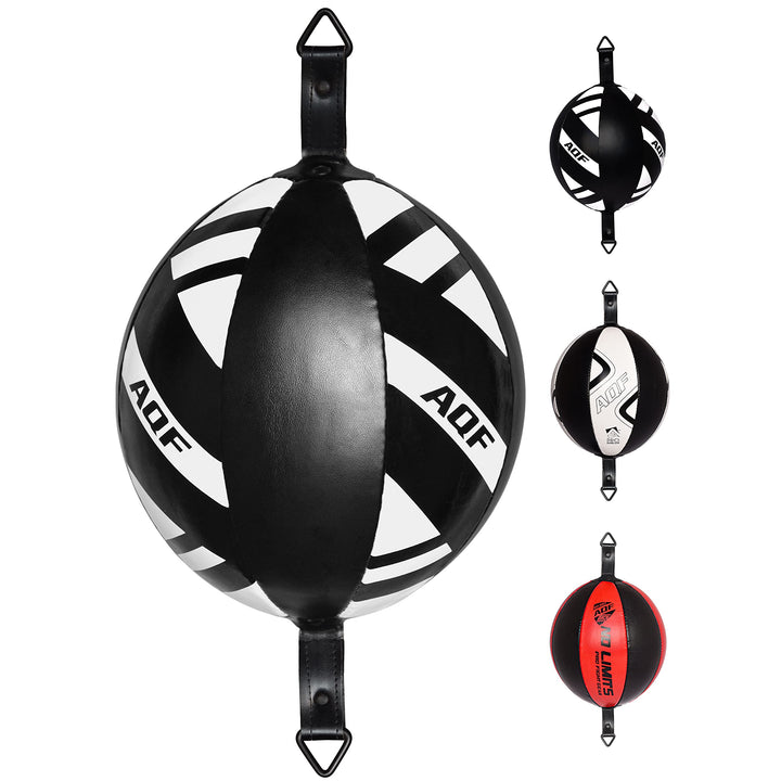 AQF Boxen Doppelendball Rex Leder Boxbirne Set MMA Punchingball Erwachsene Training Speedball Set sc