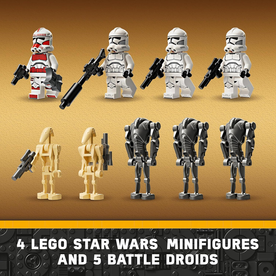 LEGO Star Wars: Tantive IV, Modell eines Sternenschiffs aus Star Wars & Star Wars Clone Trooper & Ba