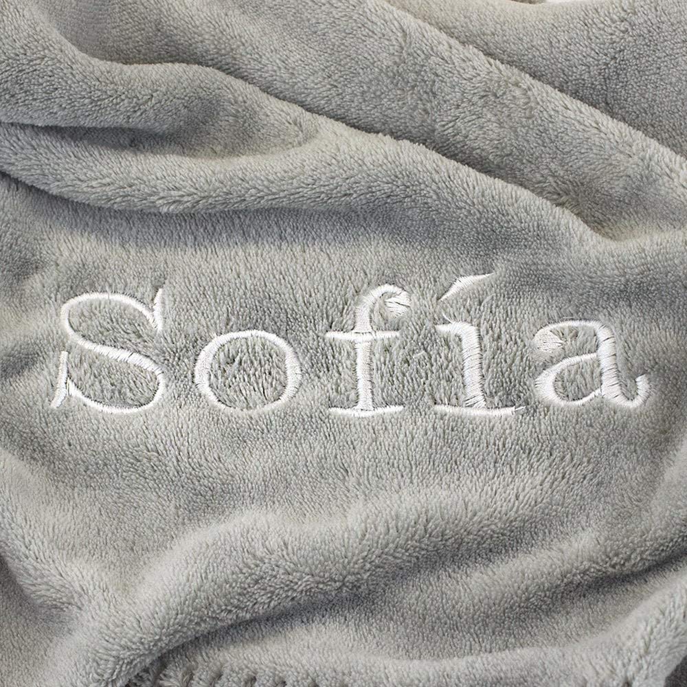 BebeDeParis | Originelle Geschenke für Neugeborene | Baby-Kuscheldecke und Doudou | 3-6 Monate (grau