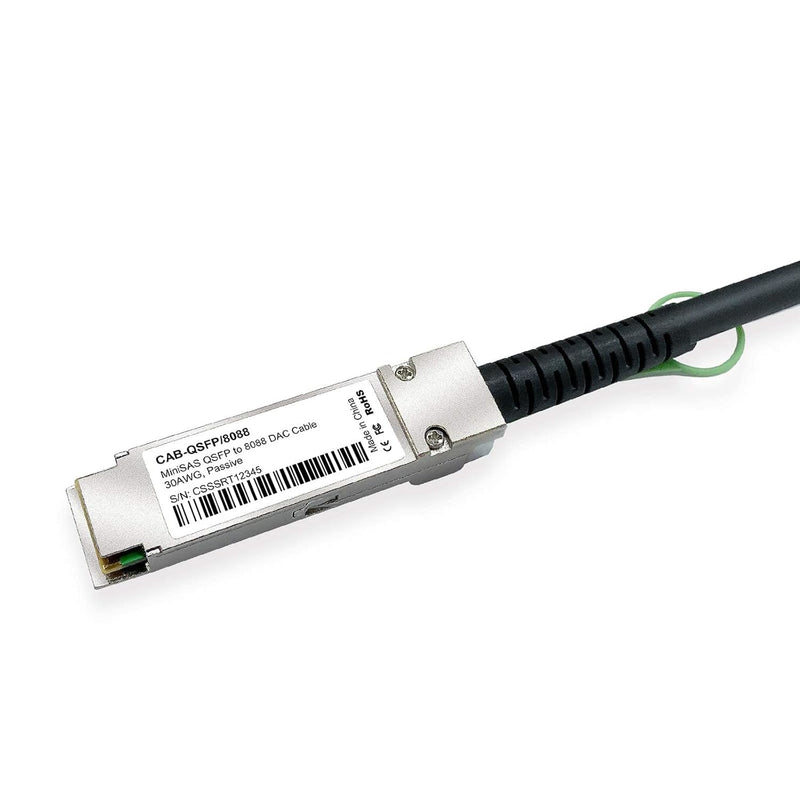 10Gtek® QSFP (SFF-8436) zu MiniSAS HD SFF-8088 DDR Hybrid SAS Kabel, External Mini SAS Kupfer Passiv