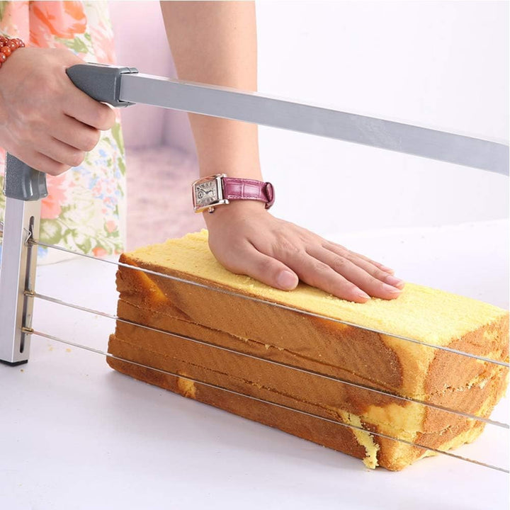Jeffergarden Einstellbarer Draht Kuchen-Cutter Edelstahl – Langlebiges Backwerkzeug für Hochzeit Geb