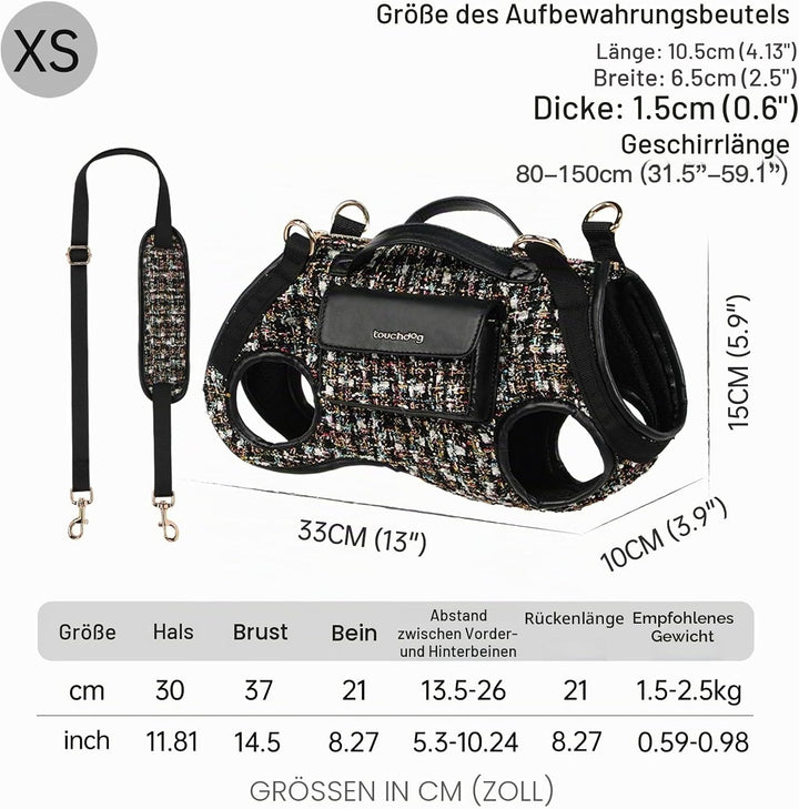 Hund Liftharnisch Hundeträger - mit weichem Polstergurt-Design für Hunde/Lichtgewichtig atmungsaktiv