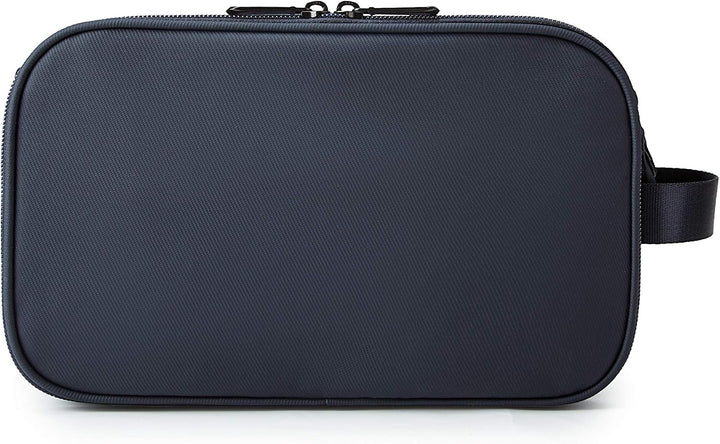 BAGSMART Kulturbeutel für Herren, Reise Kulturtasche Reisezubehör Blau-lederfolie M, Blau-lederfolie
