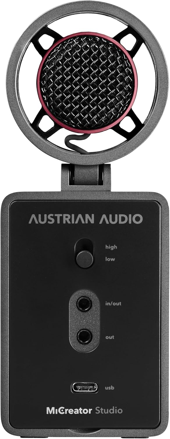 Austrian Audio | MiCreator Studio | Studio-Kondensatormikrofon & USB-C Audio-Interface | Plug-and-Pl