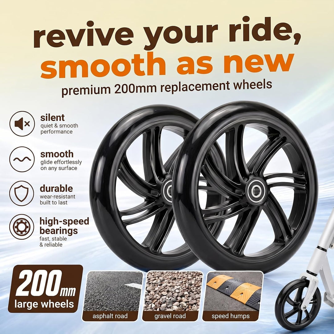 200mm Stunt Scooter Rollen Roller Reifen - Scooter Räder Ersatzräder,Scoot and Ride Roller Zubehör f