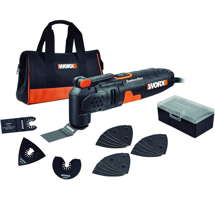WORX WX679 Sonicrafter Multifunktionswerkzeug 250 W – Schneiden, Schleifen, Sägen, Schaben uvm. mit