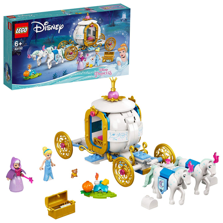LEGO 43192 Disney Princess Cinderellas königliche Kutsche Single, Single