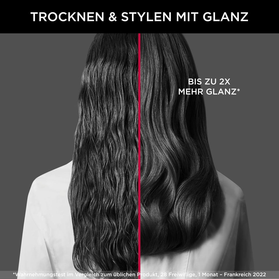 Rowenta x Karl Lagerfeld CF635L Express Style Warmluftbürste | 5-in-1 Stylingbürste | Keratin & Glow