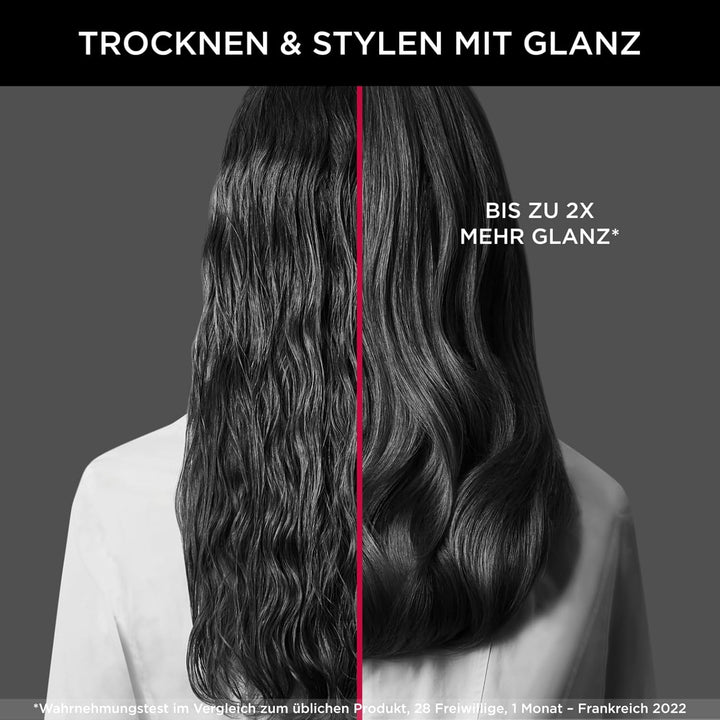 Rowenta x Karl Lagerfeld CF635L Express Style Warmluftbürste | 5-in-1 Stylingbürste | Keratin & Glow