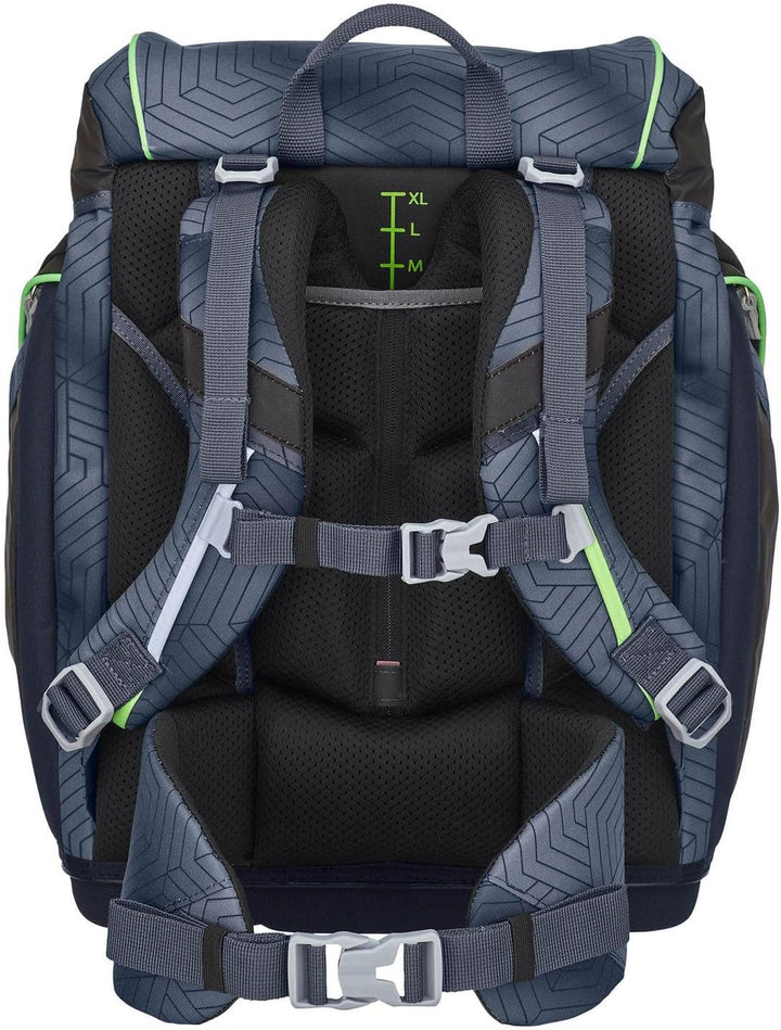 Scout Alpha Schulranzen Set 4-TLG. Superflash Black Spider