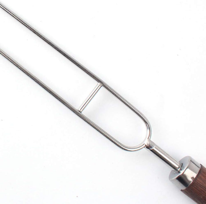 DOITOOL Grillspiesse für Gilling Edelstahl Kabob Spiesse zum Grillen 6 Stück 2 Zinken Grillspiesse B