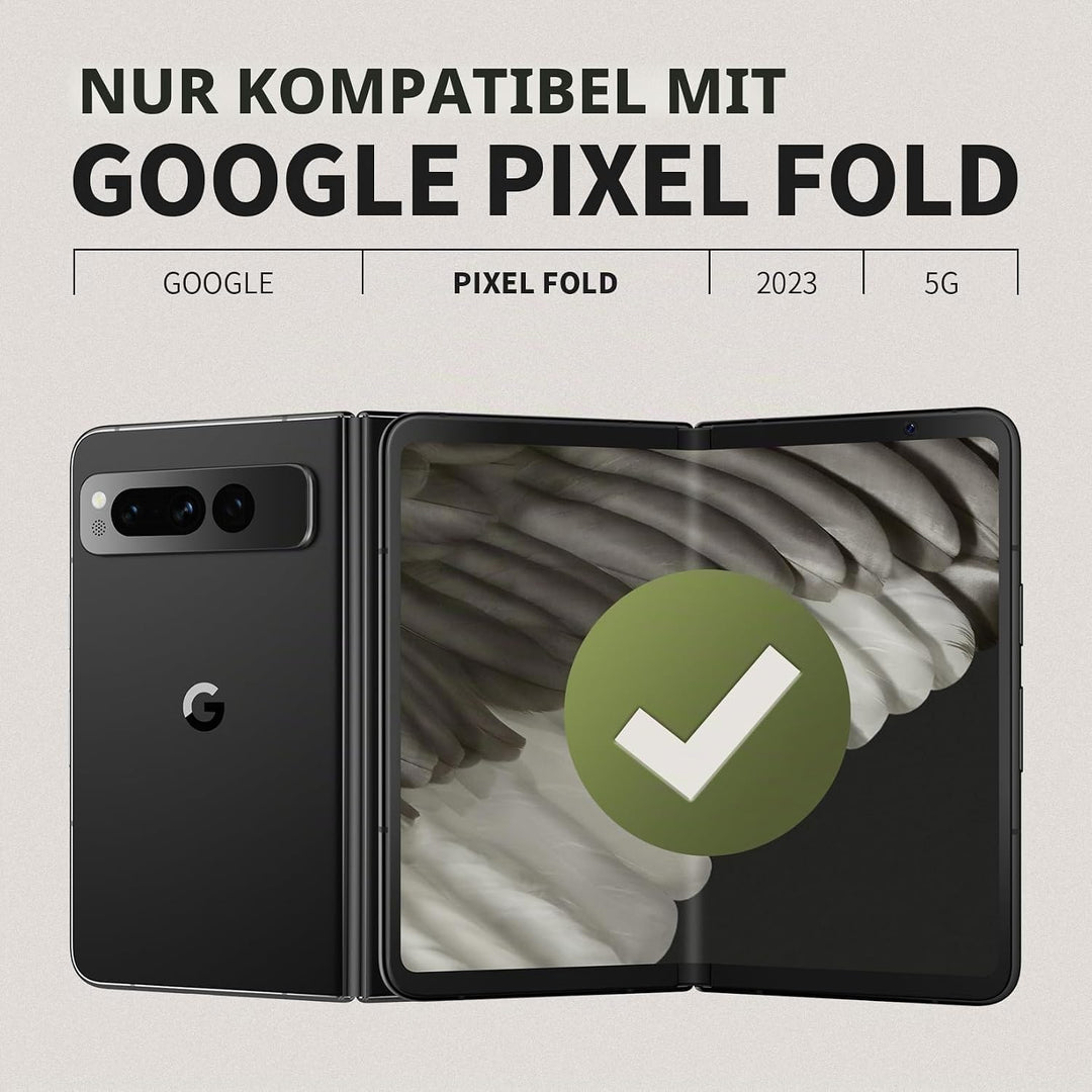 Tongate für Google Pixel Fold Hülle (2023), [Integrierter Bildschirmschutz] [Scharnier-Schutz] Stoss