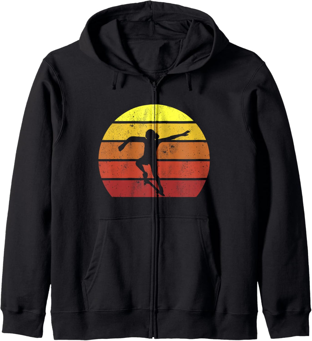 Retro Vintage Skater Girl Skateboard Skateboarding Kapuzenjacke