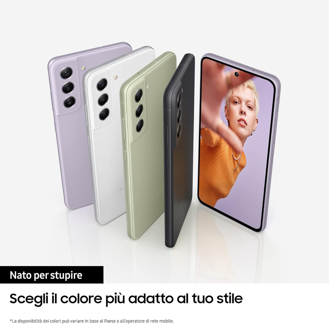 Samsung Galaxy S21 FE 5G 128GB Lavender EU [16,29cm (6,4") OLED Display, Android 12, 12MP Triple-Kam
