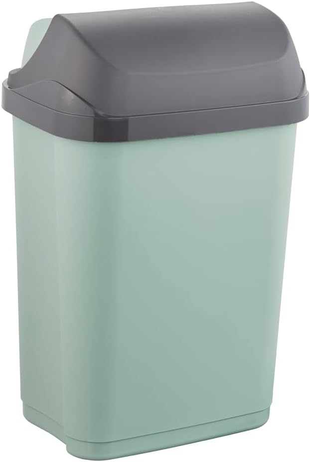 keeeper Abfallbehälter mit Rolldeckel, 10 l, 25,5 x 19 x 39 cm, Rasmus, Grün (Nordic Green) Nordic G