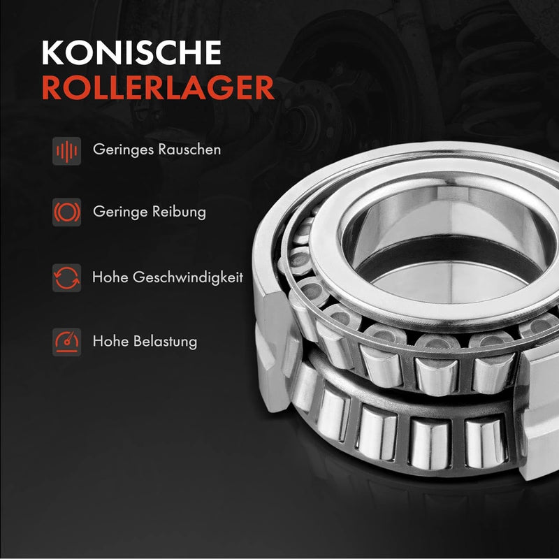 Frankberg 1x Radnabe Radlagersatz Hinterachse Kompatibel mit 6 Hatchback GH 1.8L-2.5L 2007-2013 6 Ko