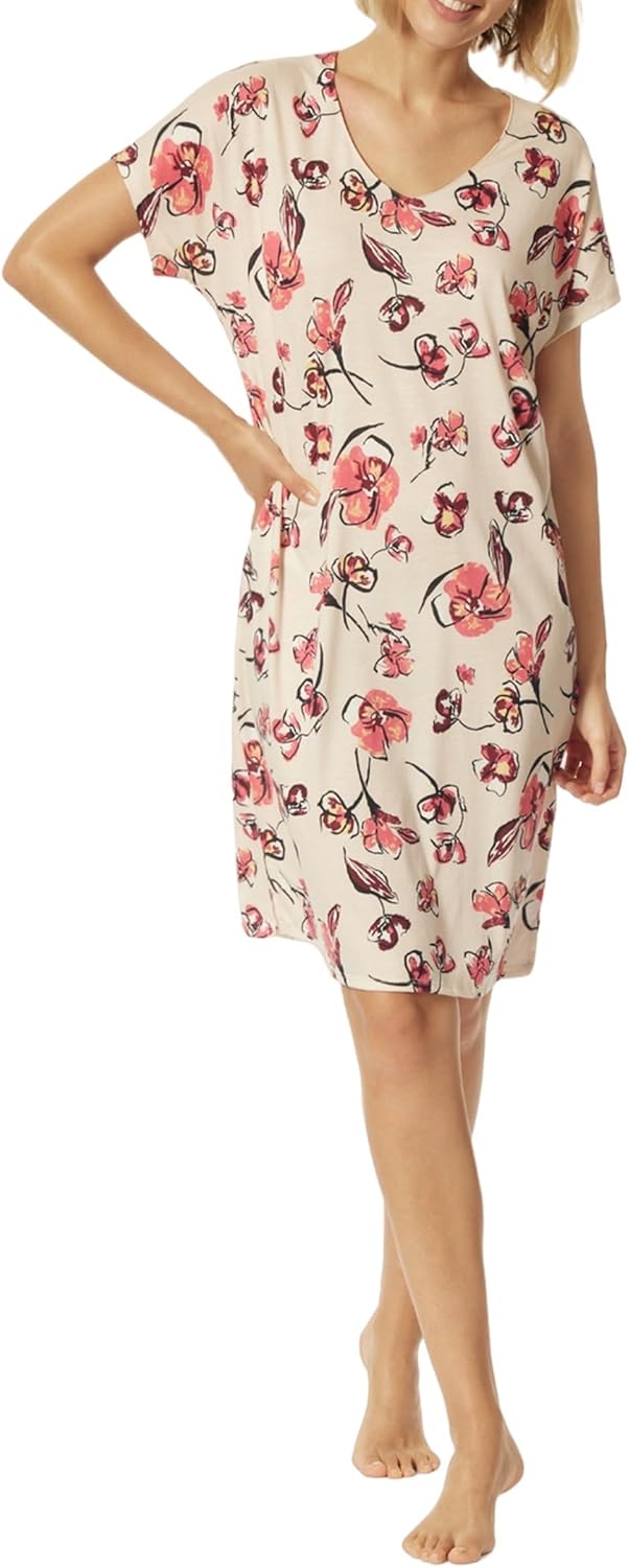Schiesser Damen Nachthemd 38 Beige, 38 Beige
