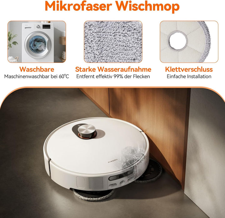 24 Stück Zubehör Set für Xiaomi Robot Vacuum 5/5 Pro Saugroboter, Ersatzteile mit 1 Anti-Tangle Haup