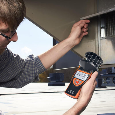 Digital Wind Cup Anemometer, Handheld Windmesser XF-878 Hoher Genauigkeit Wind Gauge Misst MAX/MIN/A