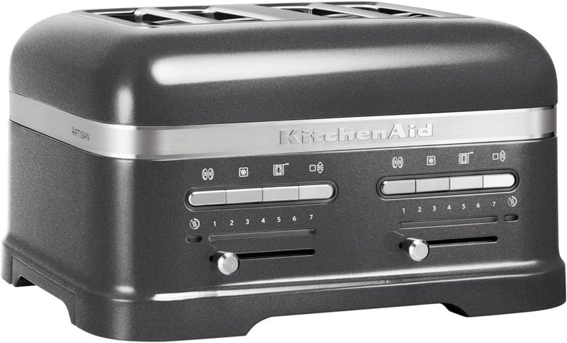 KitchenAid Artisan 5KMT4205 Toaster mit 4 Schlitzen Medaillon Silber, Medaillon Silber