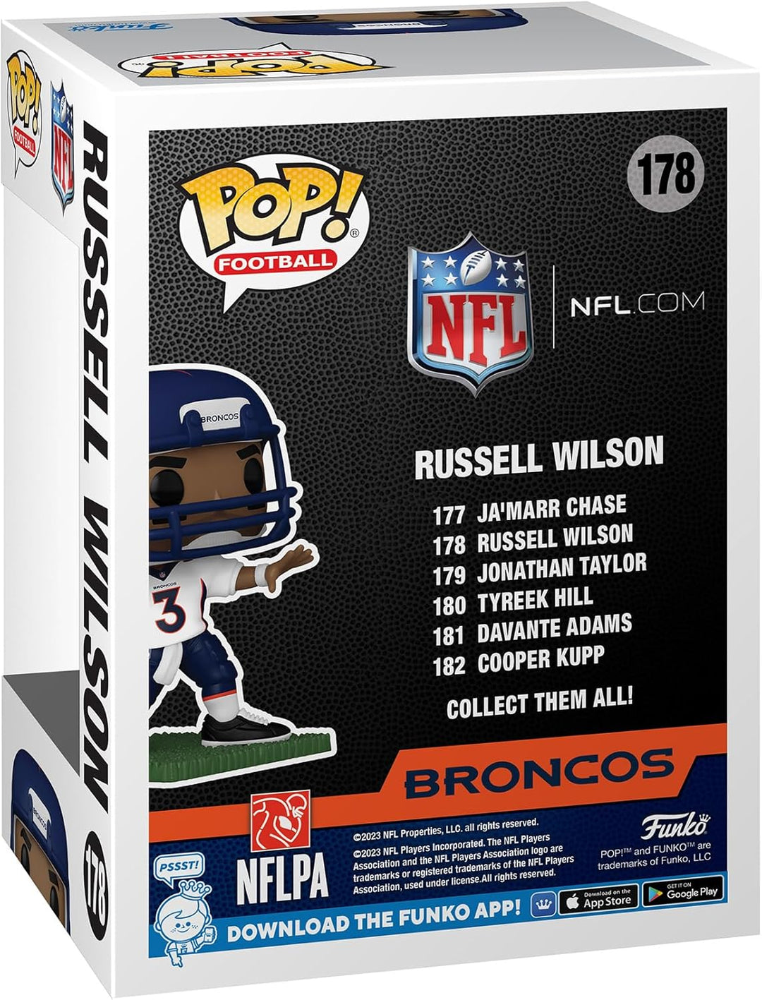 Funko Pop! NFL: Broncos - Russell Wilson - Vinyl-Sammelfigur - Geschenkidee - Offizielle Handelsware