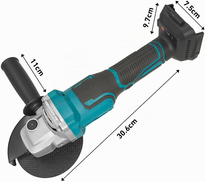 Akku Winkelschleifer Set mit 2x 18V 5000mAh Akkus &amp; Ladegerät – Multischleifer mit 5-in-1 Funktion |