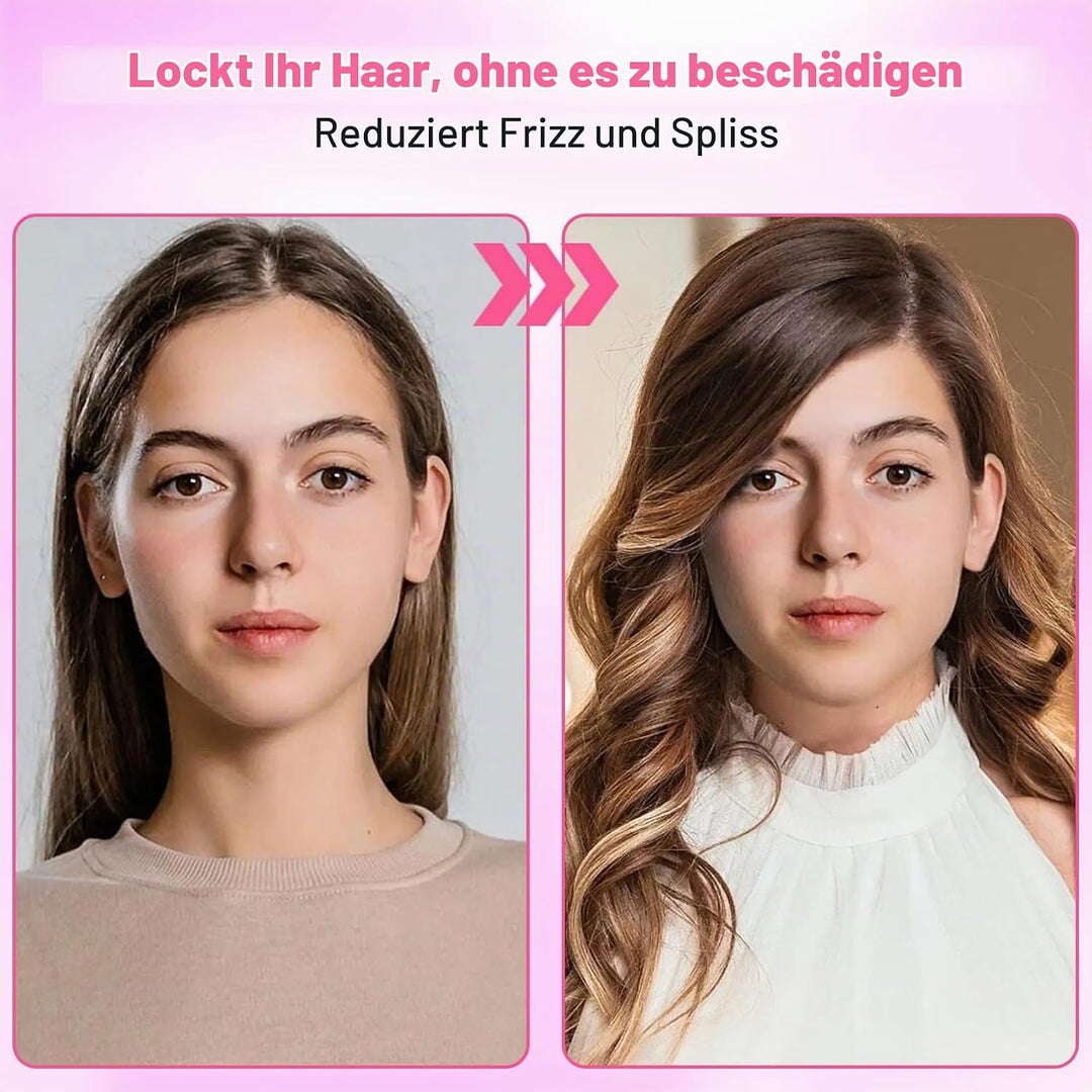 6 Teile/Satz 3 Grössen Abnehmbarer Locken Wickler Pinsel mit Positionierungs Klammern Aluminium Kera