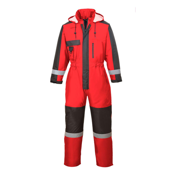 Portwest Winter Overall, Grösse: M, Farbe: Rot, S585RERM Rot M, Rot M
