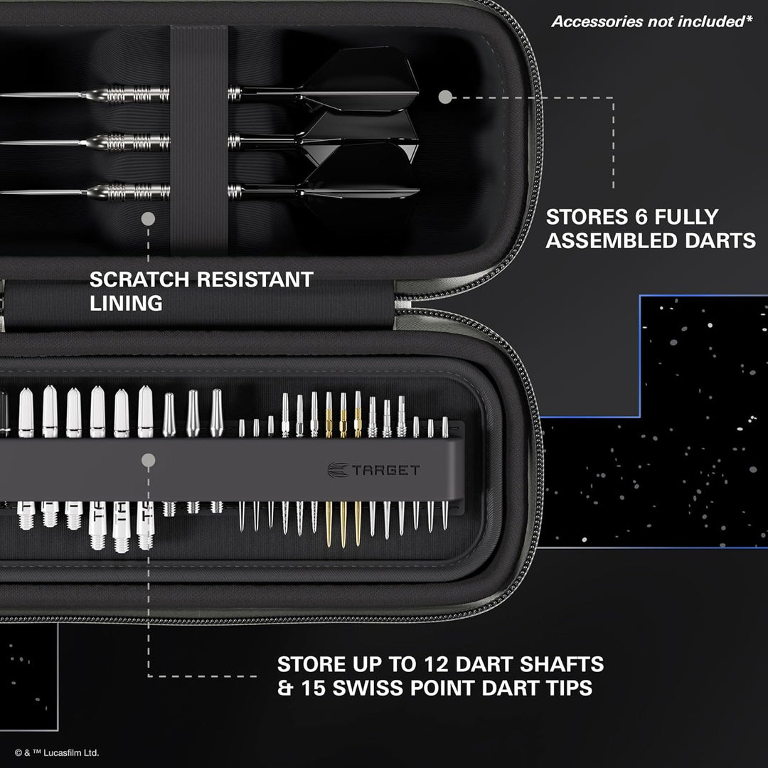 Target Darts Star Wars R2-D2-BOA-Etui | Hochwertiges Disney-Dart-Etui mit R2D2-Droid-Design, Aufbewa