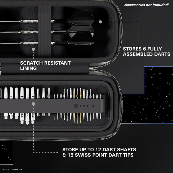 Target Darts Star Wars R2-D2-BOA-Etui | Hochwertiges Disney-Dart-Etui mit R2D2-Droid-Design, Aufbewa