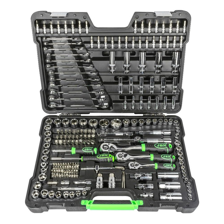 Jbm Refial 54045 Sechskant-Steckschlüssel-Set, verchromt, 216 Stück
