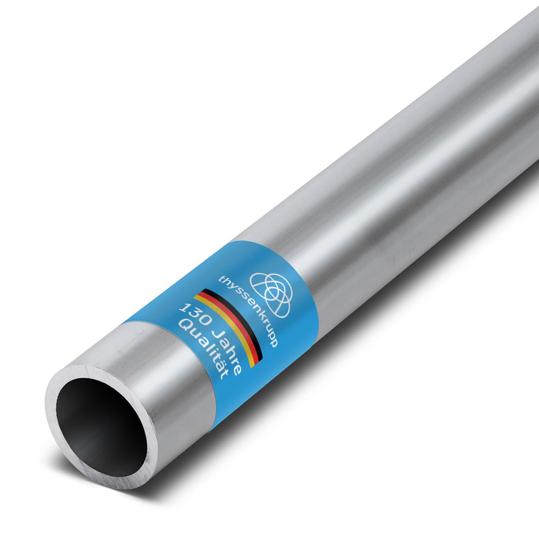 thyssenkrupp Alurohr Ø 40 x 3 mm in 1500 mm Länge | Rundrohr Aluminium Alu | Werkstoff: EN AW-6060 Ø