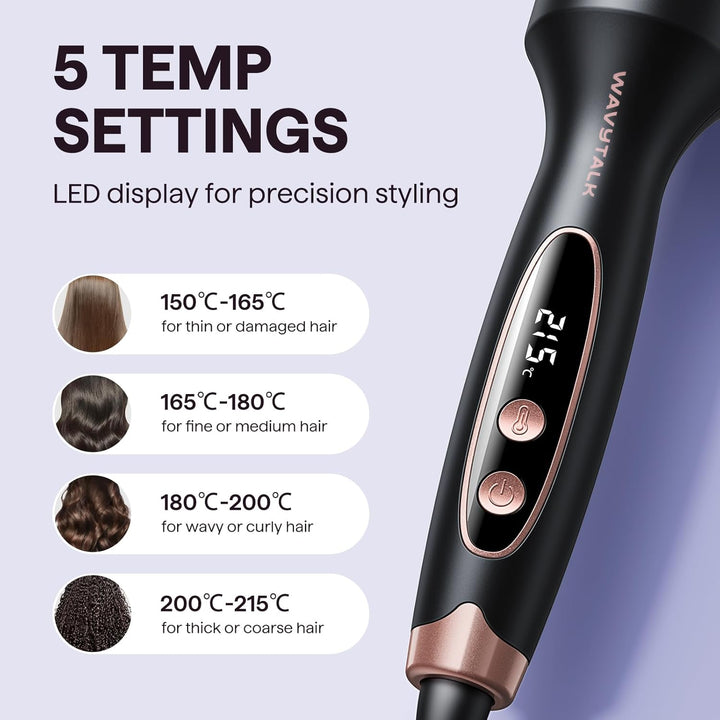 Wavytalk Thermobürste, Thermal Brush Blowout Boost Ionische Lockenbürste, Macht Haar Glatt und Glänz