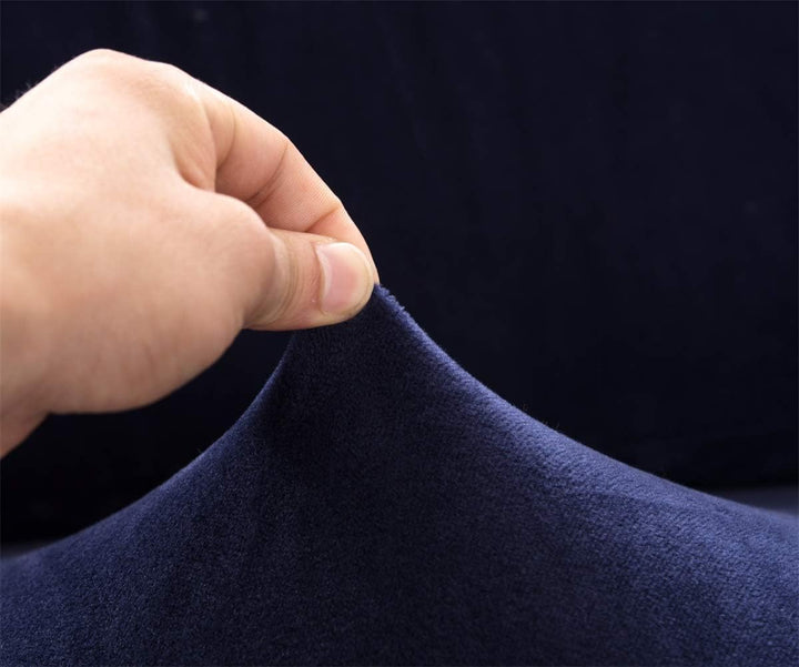 Sofa-Schonbezug aus Samt und Plüsch, 3-Sitzer, für den Winter, dicker Stretchstoff, Sofabettbezug, e