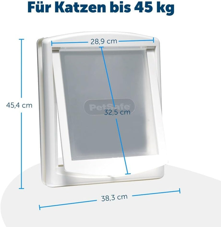 PetSafe Staywell Haustiertüre Original mit 2 Verschlussoptionen, Für Innen- und Aussentür, Für Hunde