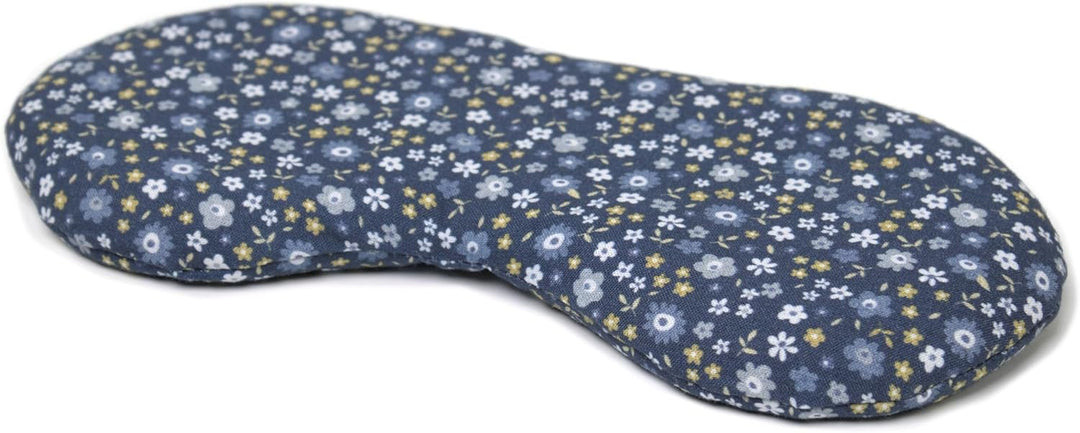 Bio-Bio Augenkissen Augentrost & Leinsamen "Blümchen-blau" zur Entspannung, zum Kühlen, erwärmen ode