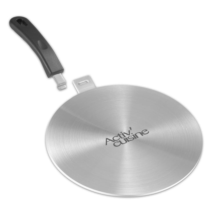 ACTIV CUISINE Induktion Adapterplatte 20 cm Induktionsadapterplatte mit abnehmbarem Griff Moka Induk