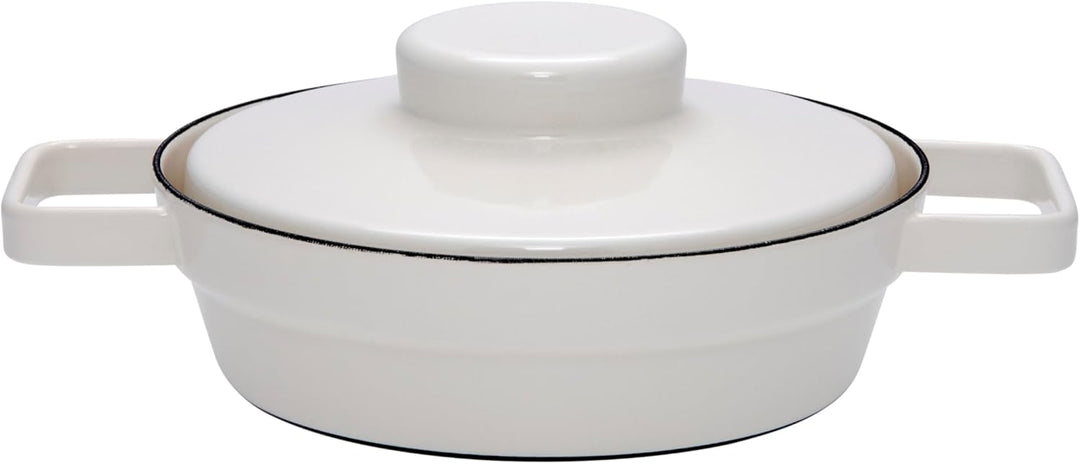 Riess, 2122-211, Pfanne mit Deckel, Durchmesser 20 cm, LIGHT GREY, AROMAPOTS, Truehomeware, Emaille,