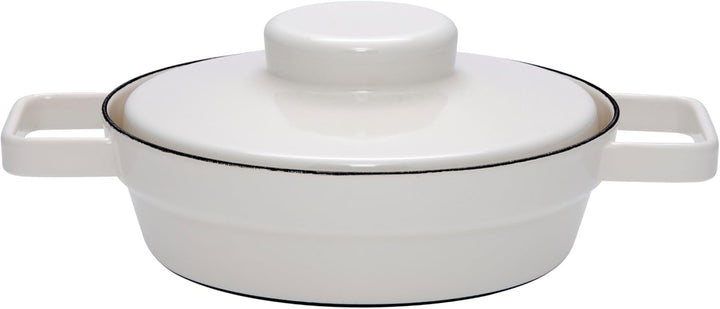 Riess, 2122-211, Pfanne mit Deckel, Durchmesser 20 cm, LIGHT GREY, AROMAPOTS, Truehomeware, Emaille,