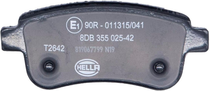 HELLA PAGID 8DB 355 025-421 Bremsbelagsatz - T2642 - Dicke/Stärke: 16mm - Bremssystem: TRW - nicht f