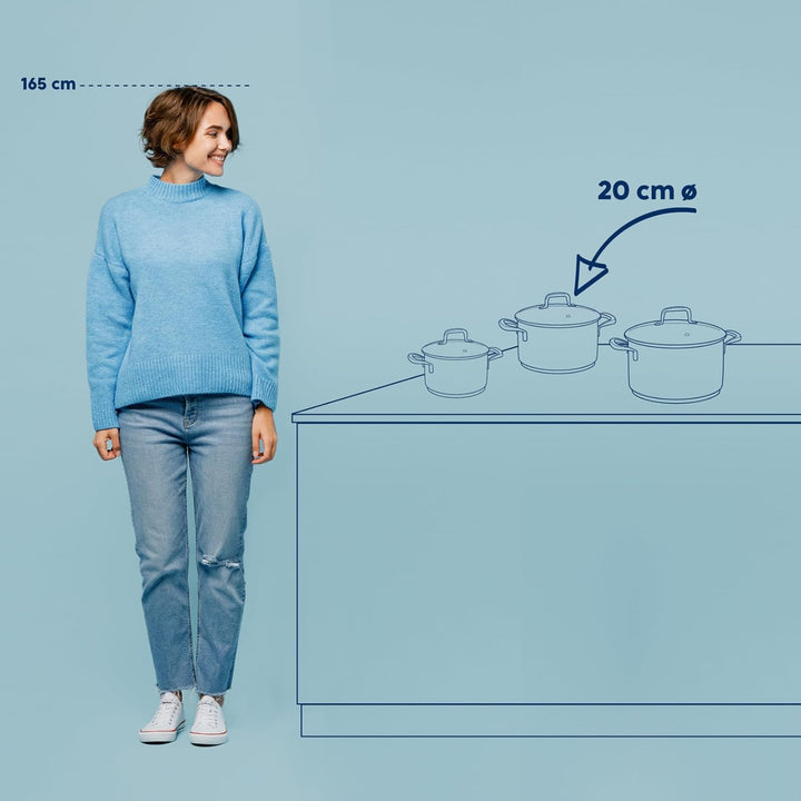 Kela 10175 Flavoria Fleischtopf, 18/8 Stainless Steel, 3.2 liters 3,2 l, 3,2 l