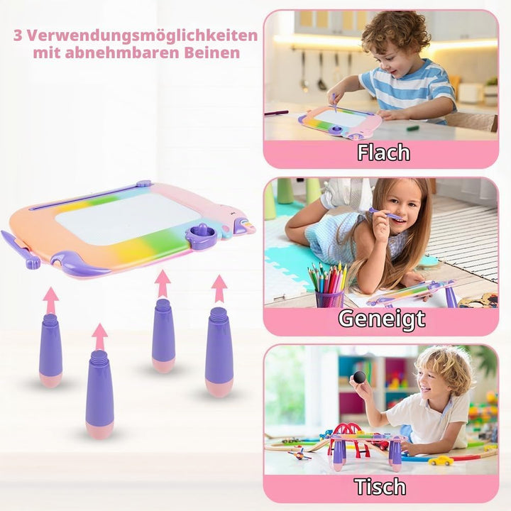 OFFCUP Magnetische Maltafel Kinder Zaubertafel ab 3 Jahr Bunt Magnetische Zeichenbrett Lernspielzeug
