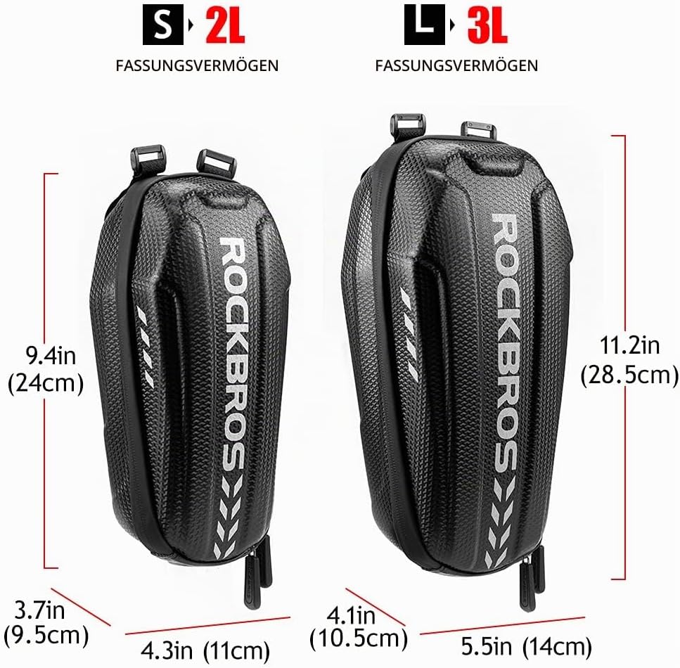 ROCKBROS Scooter Lenkertasche Wasserdicht Aufbewahrungstasche Elektroroller Vordertasche Scooter Tra