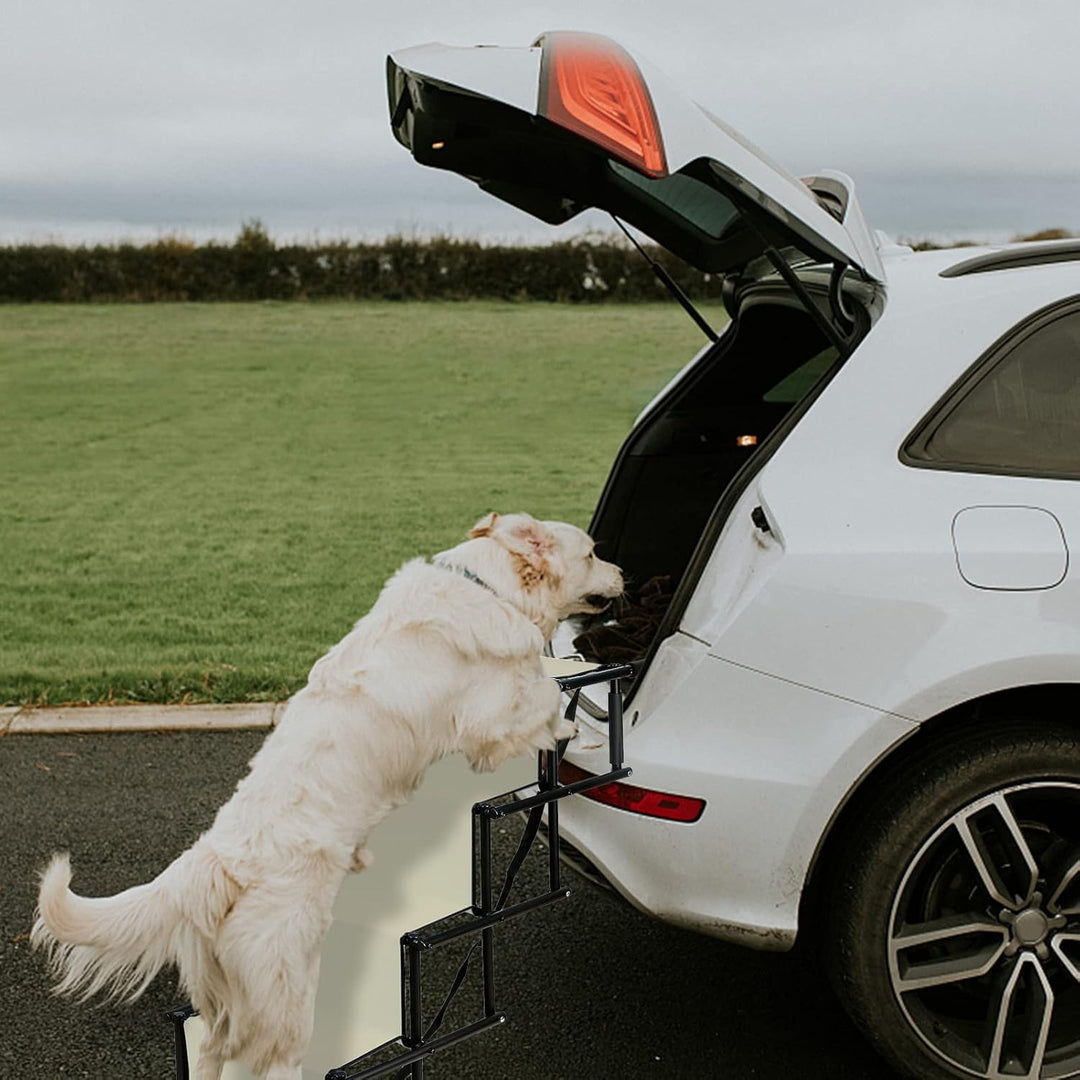 Hunderampe,Haustiertreppe,Hundetreppe Auto Klappbar,Hundetreppe für kleine und Grosse Hunde,Gelenksc