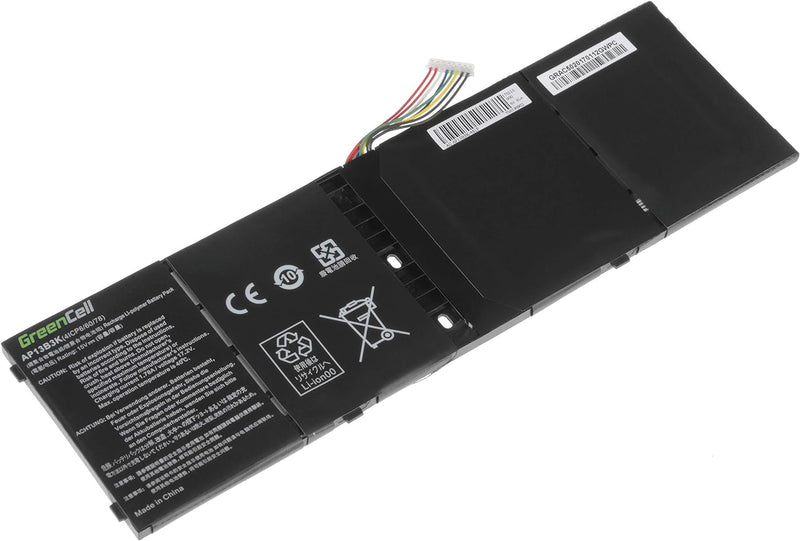 Green Cell 41CP6/60/78 41CP6/60/80 AL13B3K AP13B3K AP13B8K Akku für Acer Laptop (3400mAh 15.0V Schwa